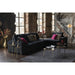 Poef Zwart Velvet Ottoman 100 cm 100x113x60 cm-Poefs-J-Line