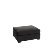Poef Zwart Velvet Ottoman 100 cm 100x113x60 cm-Poefs-J-Line