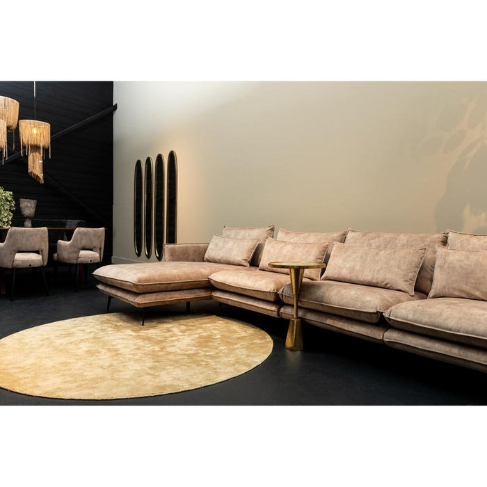 Poefen 3-zitsbank Flow Bank Hocker Adroa Goud KD-Poefen-PTMD