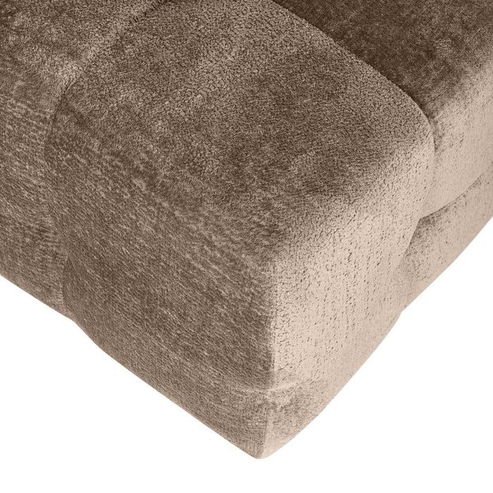 Poefen 3-zitsbank Jidde Bank Berge 1042 Beige Stof Hocker-Poefen-PTMD