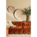 Poefen 3-zitsbank Jidde Bank Berge 1042 Beige Stof Hocker-Poefen-PTMD