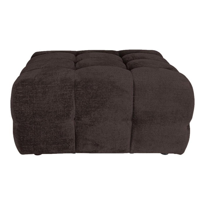 Poefen 3-zitsbank Jidde Bank Berge 1072 Dark Grijs Stof Hocker-Poefen-PTMD
