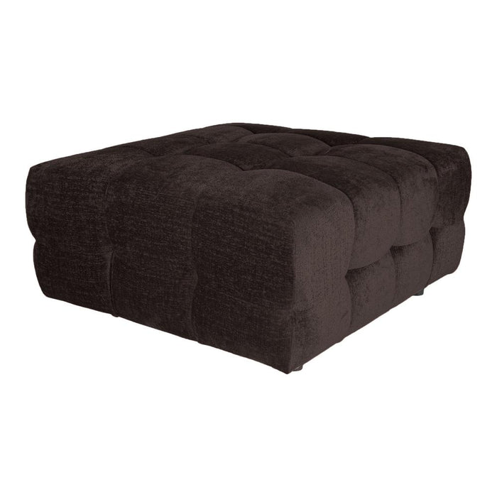 Poefen 3-zitsbank Jidde Bank Berge 1072 Dark Grijs Stof Hocker-Poefen-PTMD