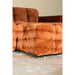 Poefen 3-zitsbank Jidde Bank Berge 3032 Roestbruin Stof Hocker-Poefen-PTMD