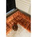 Poefen 3-zitsbank Jidde Bank Berge 3032 Roestbruin Stof Hocker-Poefen-PTMD