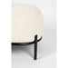 Polly Hocker Teddy Ivoor Crème Stof 66 cm-Poefen-Creating Home