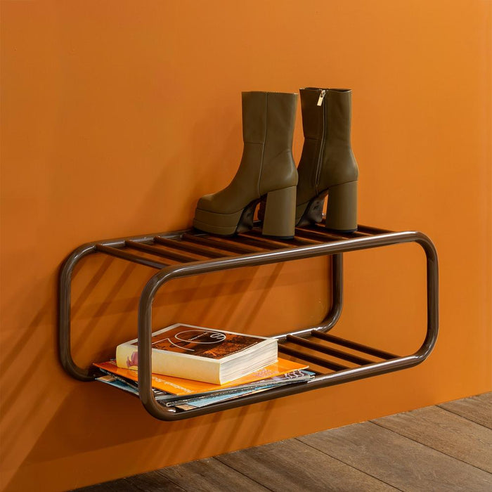 RETRO Schoenenrek - Chocolate Brown Spinder Design-Schoenenrekken-Spinder