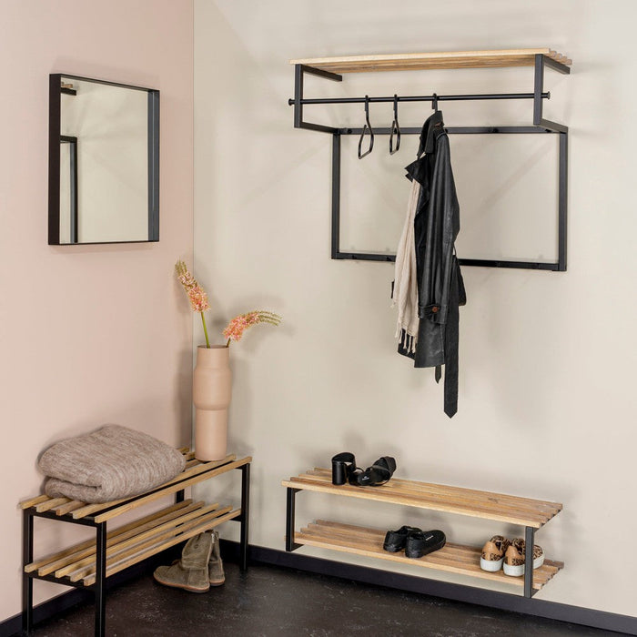 RIZZOLI XL (100 cm) Wandkapstok - Zwart / Eiken Spinder Design-Kapstokken-Spinder