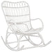 Rocking Stoel Rotan Wit 70x110x97 cm-Eetkamerstoelen-J-Line
