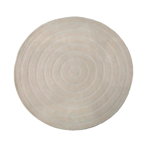 Rond vloerkleed 200x200 Agra Polyester Beige-Ronde vloerkleden-LABEL51