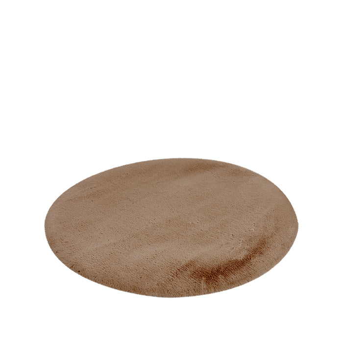 LABEL51 Vloerkleed 200x200 Indy Chocolate Polyester-Ronde vloerkleden-LABEL51