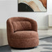 Rond vloerkleed Britt Bordeaux Rood 85x84 cm-Ronde vloerkleden-Livingfurn