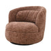Rond vloerkleed Britt Bordeaux Rood 85x84 cm-Ronde vloerkleden-Livingfurn