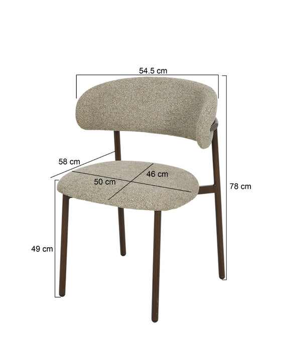 Rond vloerkleed Micah Hush Beige 58x54 cm-Ronde vloerkleden-Livingfurn