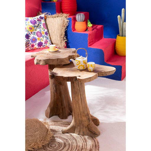 Rond vloerkleed Naturel Maize Rond 79 cm-Ronde vloerkleden-J-Line