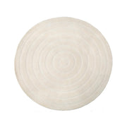Rond vloerkleed Vloerkleden Agra Ivoor Polyester 200x200 cm Rond-Ronde vloerkleden-LABEL51