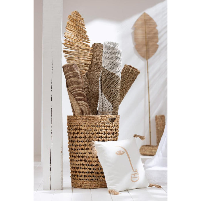 Rond vloerkleed Wit Zeegras Rond 197 cm 197x197x1 cm-Ronde vloerkleden-J-Line