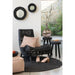 Rond vloerkleed Zwart Jute Rond 150 cm 150x150x1 cm-Ronde vloerkleden-J-Line