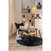 Rond vloerkleed Zwart Jute Rond 150 cm 150x150x1 cm-Ronde vloerkleden-J-Line