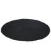 Rond vloerkleed Zwart Jute Rond 150 cm 150x150x1 cm-Ronde vloerkleden-J-Line
