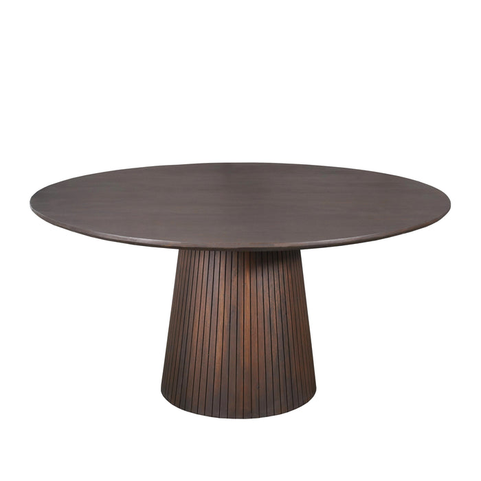 Ronde eettafel Solana Bruin Mangohout 130 cm