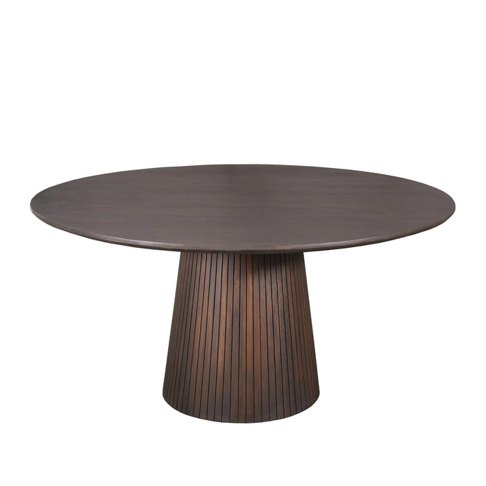 Ronde eettafel Solana Bruin Mangohout 130 cm