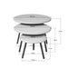Ronde salontafelset Ohio Zand Mangohout 70 cm-Salontafels-Creating Home