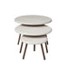Ronde salontafelset Ohio Zand Mangohout 70 cm-Salontafels-Creating Home