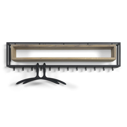 SCHOOL 120 Wandkapstok - Zwart / Eiken Spinder Design-Kapstokken-Spinder