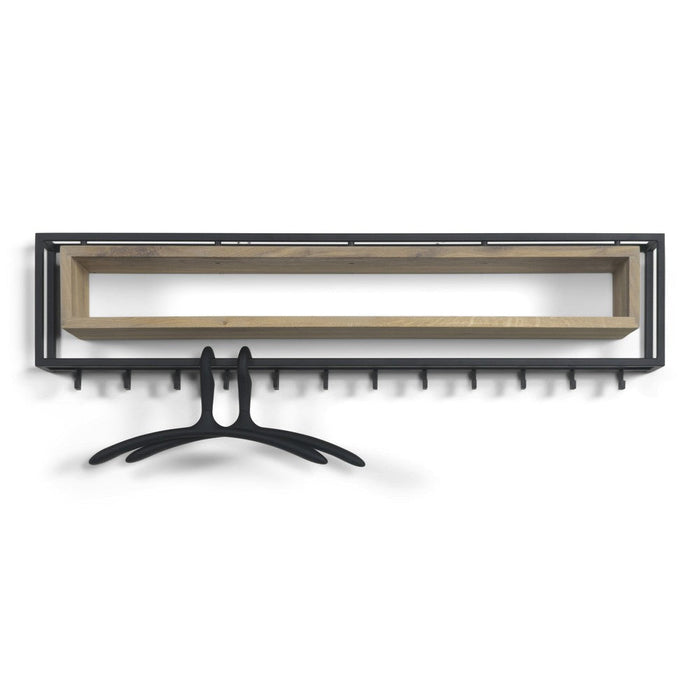 SCHOOL 120 Wandkapstok - Zwart / Eiken Spinder Design-Kapstokken-Spinder