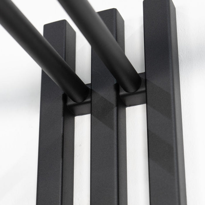 SENZA 5 Wandkapstok - Zwart Spinder Design-Kapstokken-Spinder