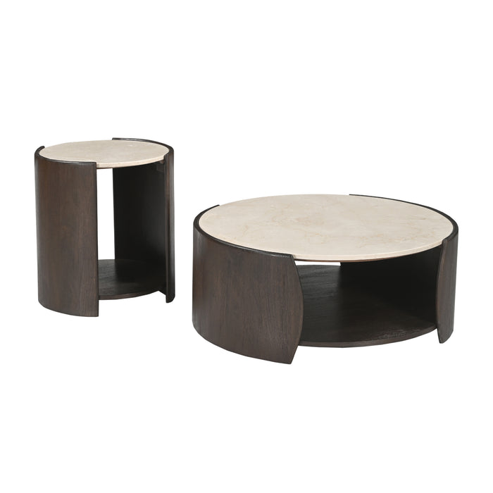 STARFURN Bijzettafel Alva Marmer 70 cm