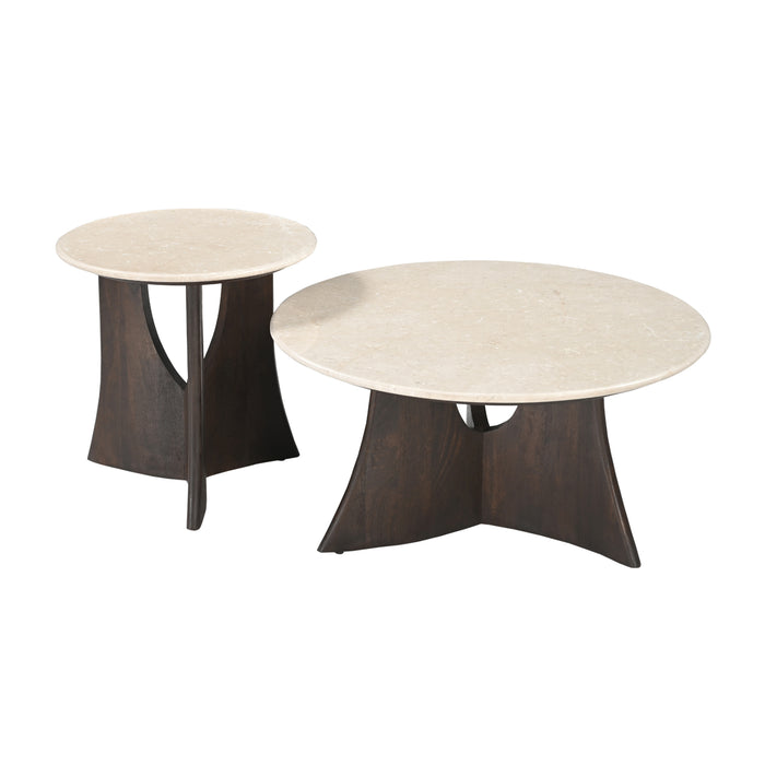 STARFURN Bijzettafel Alva Marmer 70 cm