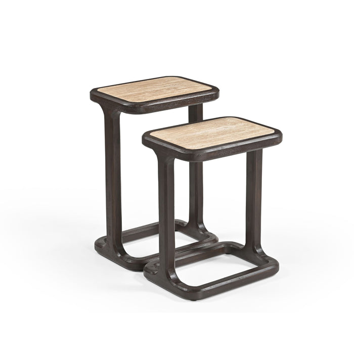 STARFURN Bijzettafel Arvid Bruin Mangohout 39 cm 39x29x58 cm