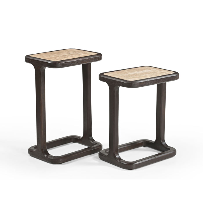 STARFURN Bijzettafel Arvid Bruin Mangohout 39 cm 39x29x58 cm