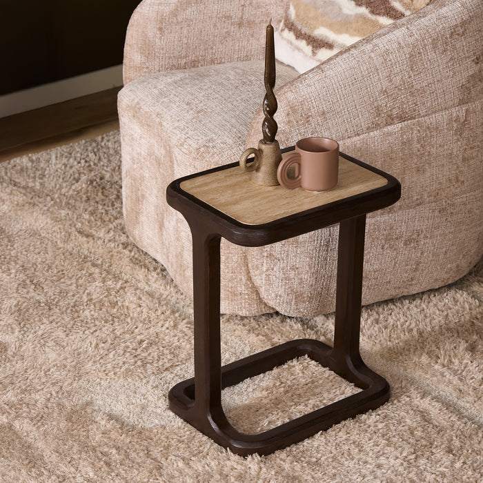 STARFURN Bijzettafel Arvid Bruin Mangohout 39 cm 39x29x58 cm