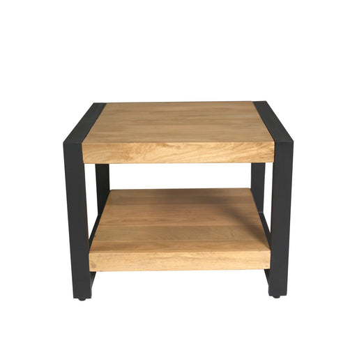 STARFURN Bijzettafel Britt Mangohout Naturel 60x60 Onderblad-Bijzettafels-Starfurn