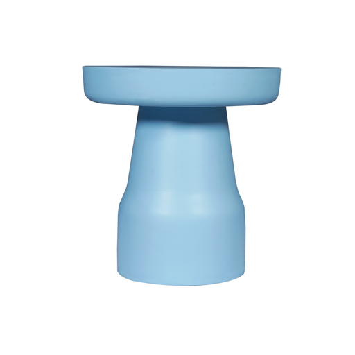 STARFURN Bijzettafel Drum Blauw Mangohout 40 cm 40x40x42 cm-Bijzettafels-Starfurn