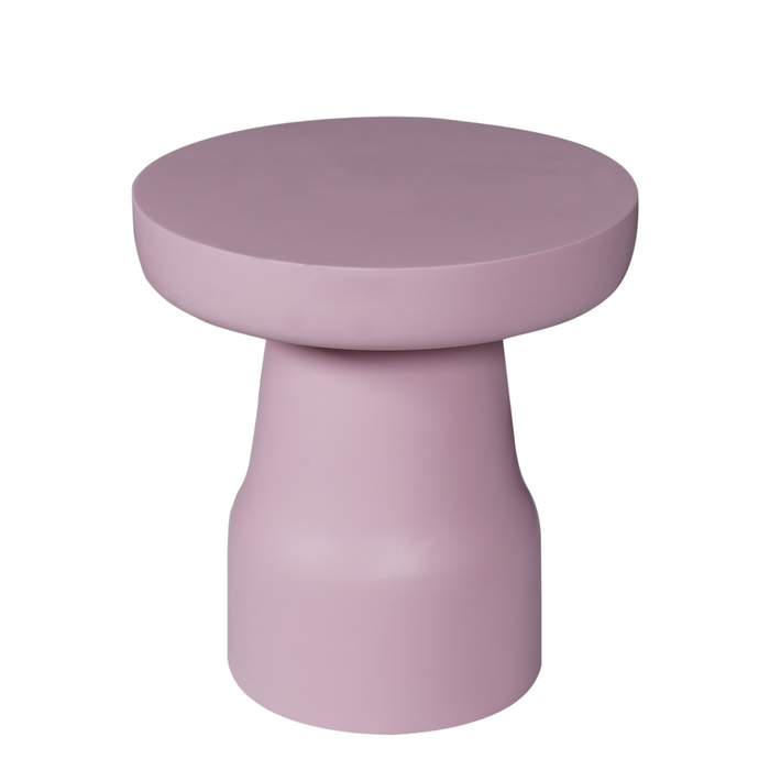 STARFURN Bijzettafel Drum Roze Mangohout 40 cm 40x40x42 cm-Bijzettafels-Starfurn