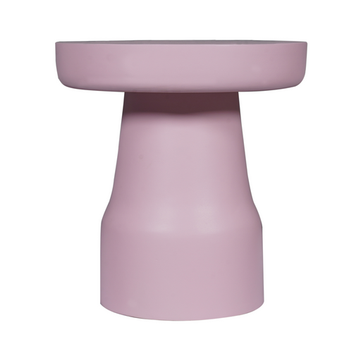 STARFURN Bijzettafel Drum Roze Mangohout 40 cm 40x40x42 cm-Bijzettafels-Starfurn