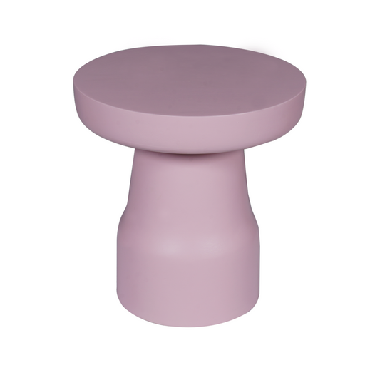 STARFURN Bijzettafel Drum Roze Mangohout 40 cm 40x40x42 cm-Bijzettafels-Starfurn