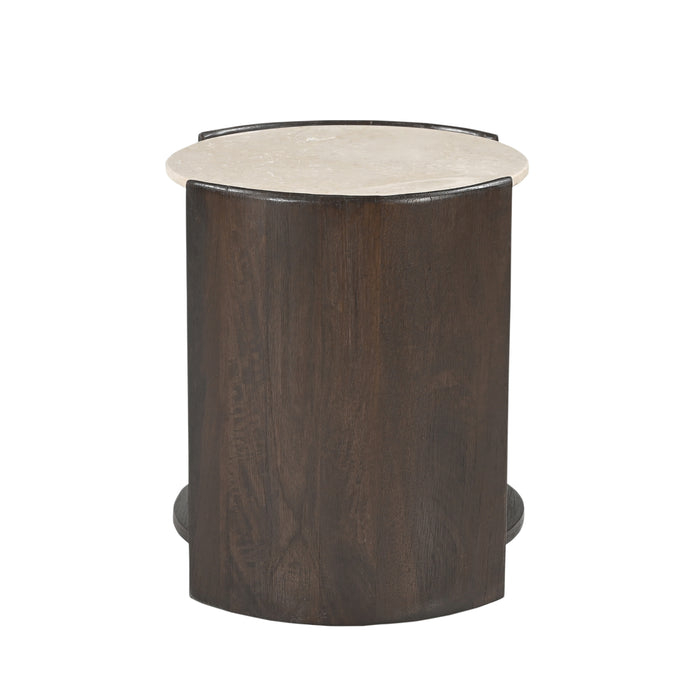 STARFURN Bijzettafel Rune Botticino marmer 45 cm-Bijzettafels-Starfurn