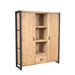 STARFURN Boekenkast Britt Mangohout Naturel 150cm-Boekenkasten-Starfurn