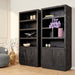 STARFURN Boekenkast Brussel Zwart 90 cm 90x45x200 cm-Boekenkasten-Starfurn