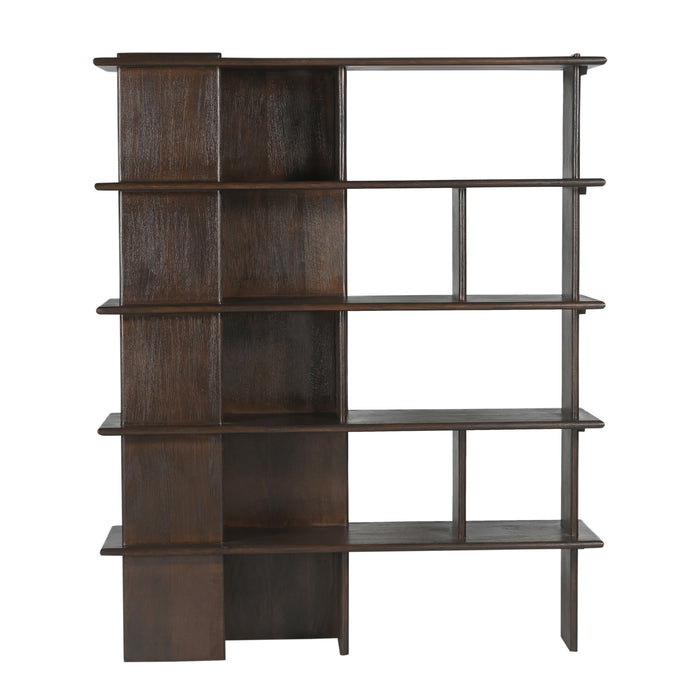 STARFURN Boekenkast Finn Mangohout Bruin 180 cm