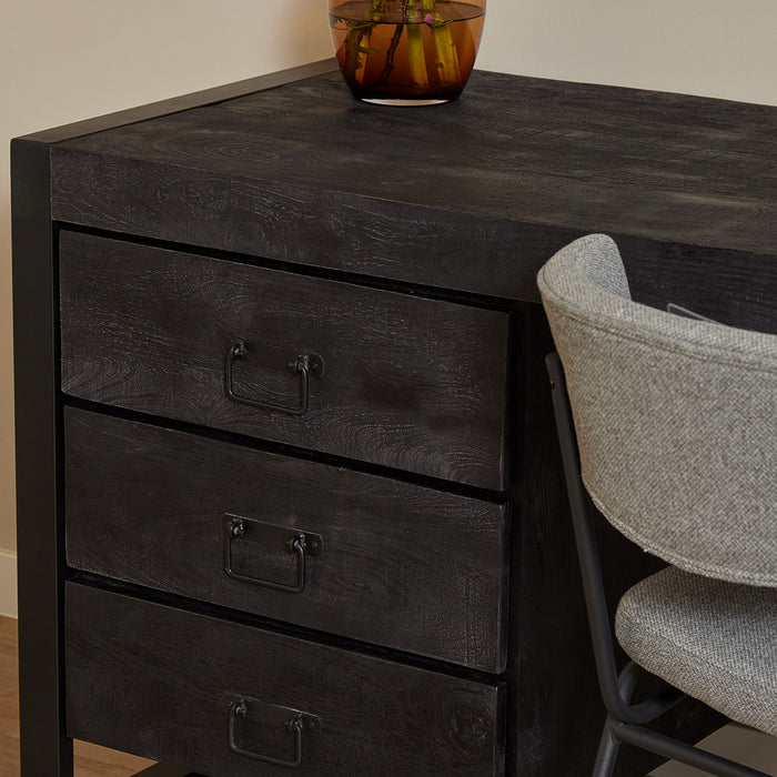 STARFURN Bureau Boaz Zwart 145x58x74 cm-Bureaus-Starfurn