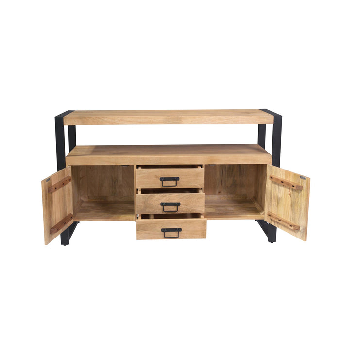 STARFURN Dressoir Britt Mangohout Naturel 135cm-Dressoirs-Starfurn