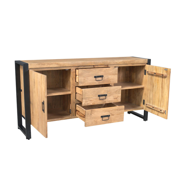 STARFURN Dressoir Britt Mangohout Naturel 160cm-Dressoirs-Starfurn