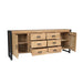 STARFURN Dressoir Britt Mangohout Naturel 200cm-Dressoirs-Starfurn