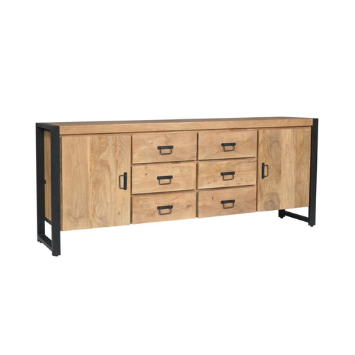 STARFURN Dressoir Britt Mangohout Naturel 200cm-Dressoirs-Starfurn
